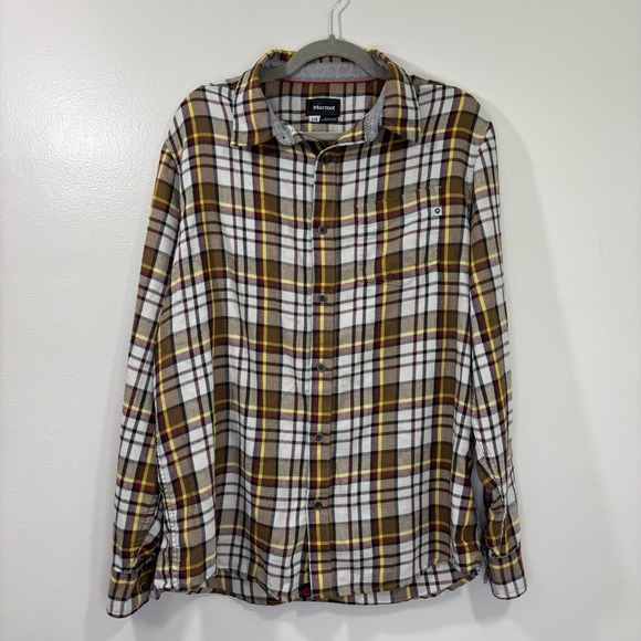 Marmot Other - Marmot Plaid Flannel Button-Down Shirt Long Sleeve Casual Wear Size Large